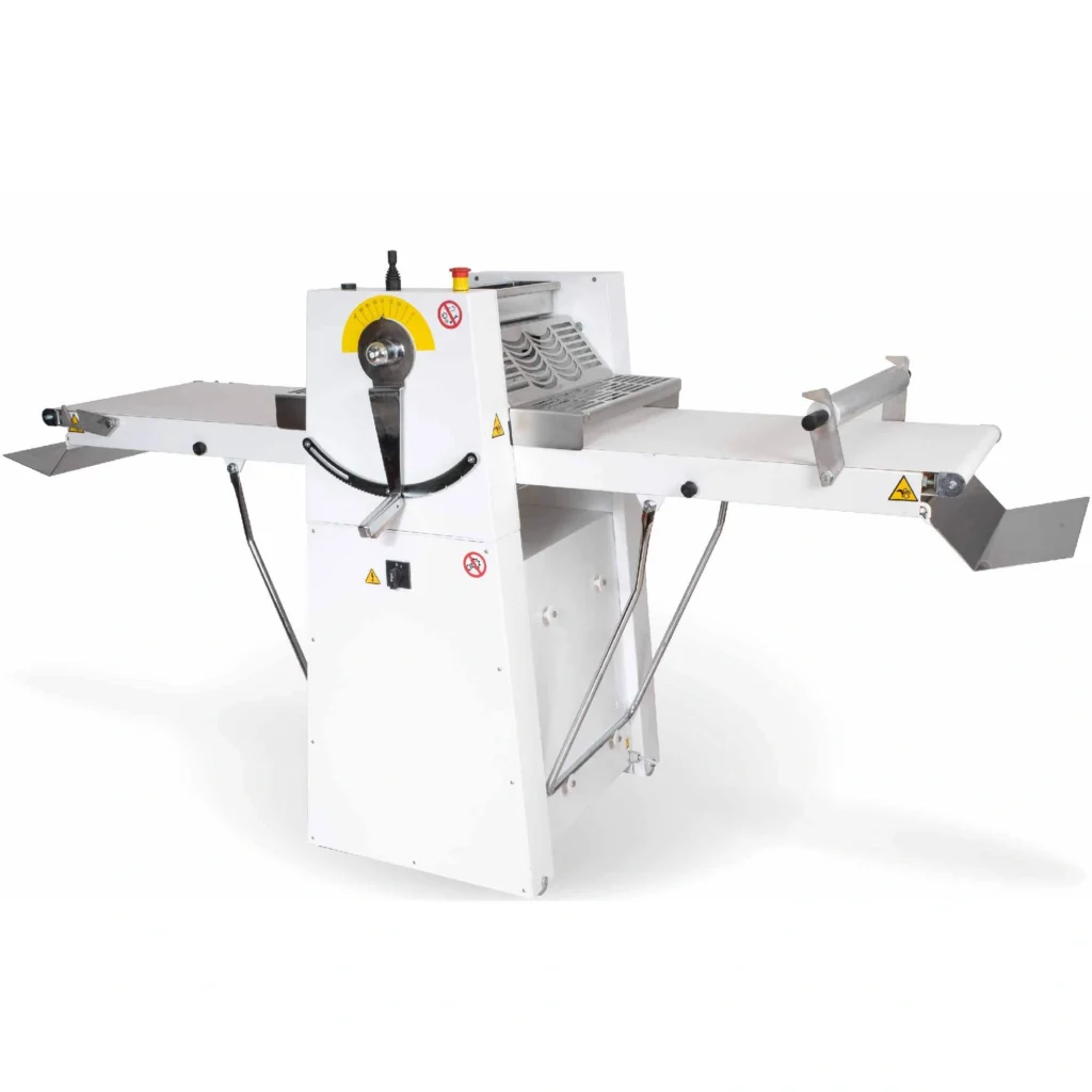 Szalagos tésztanyújtó gép alkatrészei asztali modellnél